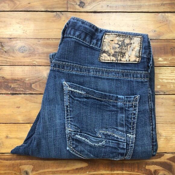 SILVER jeans Zac jeans mens blue boot cut size 29 - Picture 4 of 11